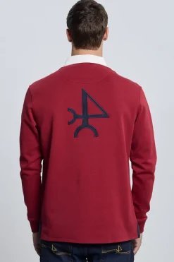 Valecuatro Rugby 3 escudos burdeos Granate Best