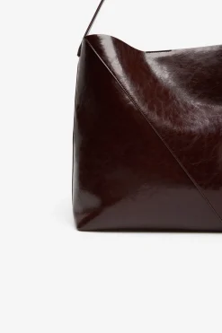 Cortefiel Saca shinny Granate Clearance