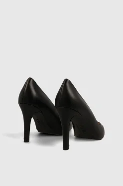 Lodi Salón básico en piel lisa Negro Online