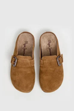 Pepe Jeans Sandalia Corby Clog Mujer marr&oacute;n