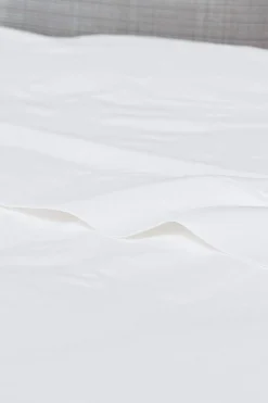 Textura Sábana algodón percal. Cama 135-140cm. blanco Discount