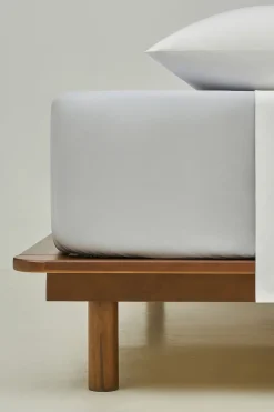 Bassols Sábana bajera algodón 200 hilos Gris Discount