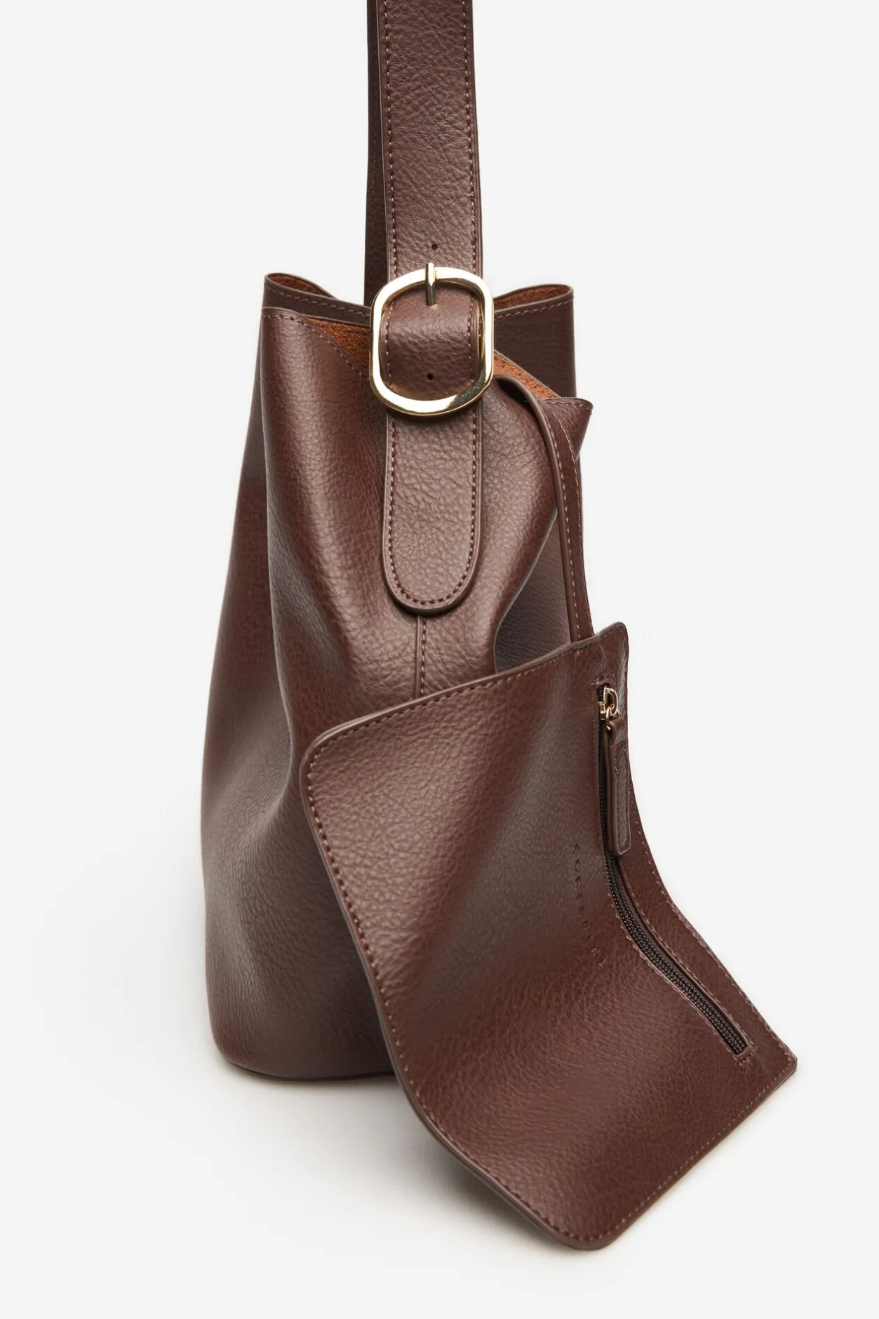 Cortefiel Shopper hebilla Marrón Outlet