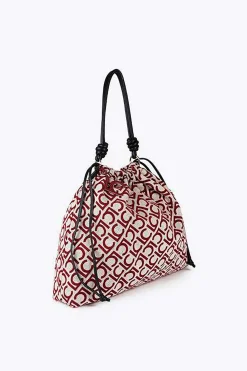 Lola Casademunt Shopper LC Estampado granate Discount