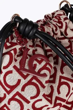 Lola Casademunt Shopper LC Estampado granate Discount