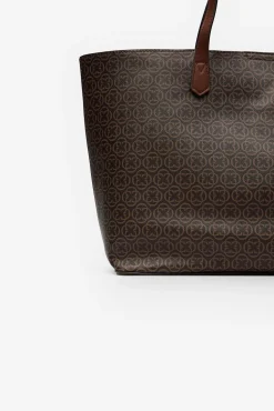 Cortefiel Shopper monogram Estampado marr&oacute;n Hot