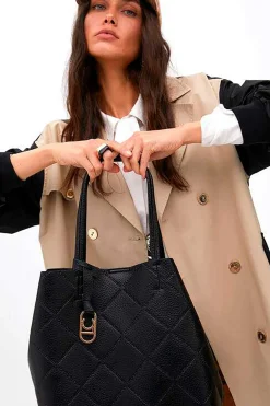 Lola Casademunt Shopper monograma Negro Hot