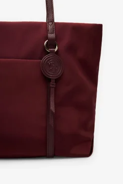 Cortefiel Shopper nylon logo gr Granate Outlet