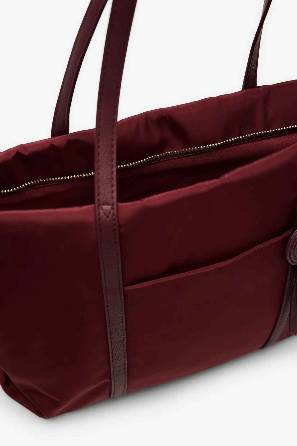 Cortefiel Shopper nylon logo gr Granate Outlet