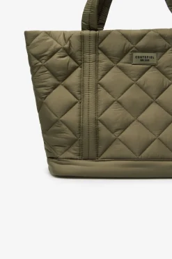 Cortefiel Shopper nylon logo gr Kaki Sale