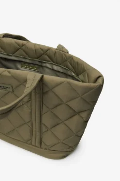 Cortefiel Shopper nylon logo gr Kaki Sale