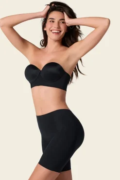 Leonisa Short de control efecto invisible espalda en U negro Clearance