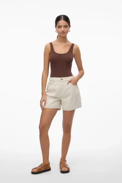 Vero Moda Short denim Beige Sale