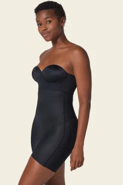 Leonisa Short media pierna tiro extra alto, levanta glúteos negro Clearance