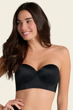 Leonisa Sin tirantes bustier 360° de perfección negro Hot