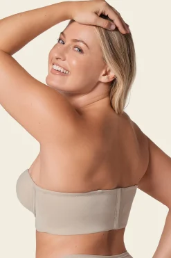 Leonisa Sin tirantes bustier 360° de perfección beige Outlet
