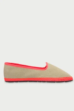 Flabelus Slipper de lino Beige