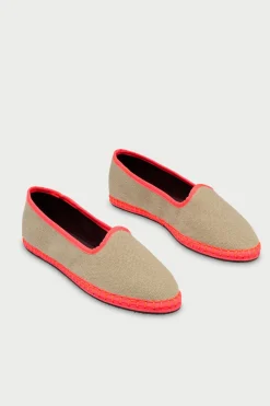 Flabelus Slipper de lino Beige