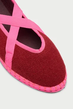 Flabelus Slipper de lino Fucsia Best