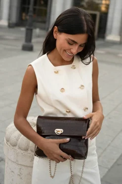 The Code Sobre greta coco chocolate Marr&oacute;n oscuro