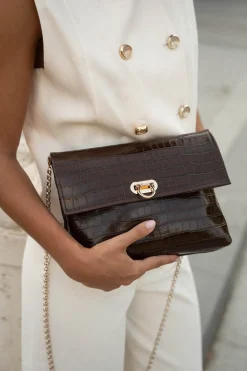 The Code Sobre greta coco chocolate Marr&oacute;n oscuro