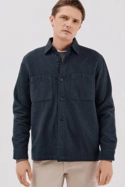 Cortefiel Sobrecamisa acolchada Azul marino Hot