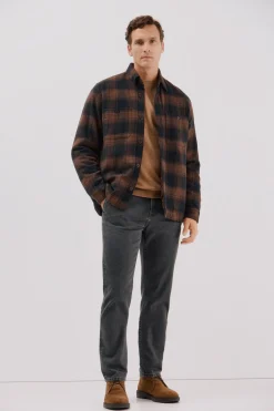 Cortefiel Sobrecamisa acolchada Marrón Online