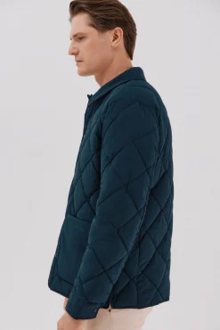 Cortefiel Sobrecamisa acolchada Azul marino Sale