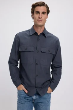 Jack & Jones Sobrecamisa confort fit Azul marino Clearance