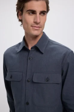 Jack & Jones Sobrecamisa confort fit Azul marino Clearance