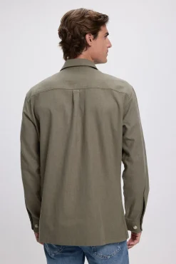 Jack & Jones Sobrecamisa confort fit Kaki Discount