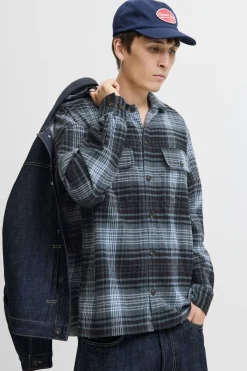 Jack & Jones Sobrecamisa cuadros gris Online