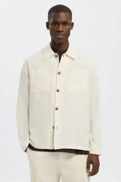 Selected Sobrecamisa de lino Blanco Best