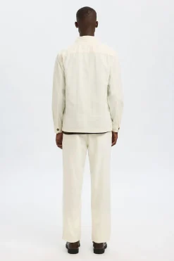 Selected Sobrecamisa de lino Blanco Best