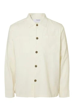 Selected Sobrecamisa de lino Blanco Best