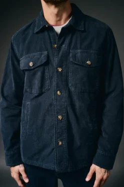 OOTO Sobrecamisa de pana Azul marino