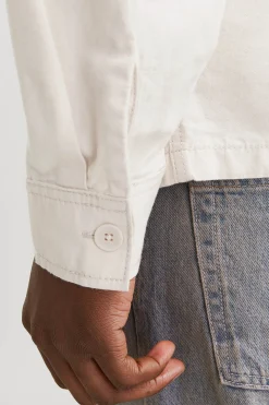 Jack & Jones Sobrecamisa de sarga corte ancho gris Outlet