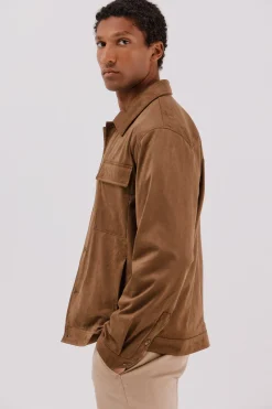 Cortefiel Sobrecamisa efecto ante Beige Clearance