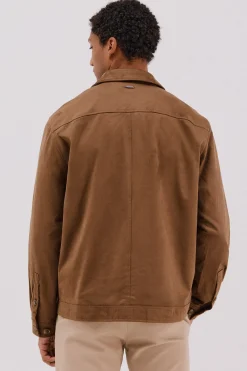 Cortefiel Sobrecamisa efecto ante Beige Clearance