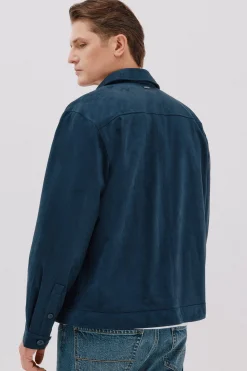 Cortefiel Sobrecamisa efecto ante Azul oscuro Sale