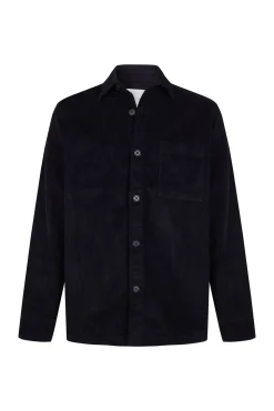 Cortefiel Sobrecamisa pana Azul marino Best