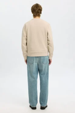 Selected Sudadera 100% algodón orgánico Beige Online