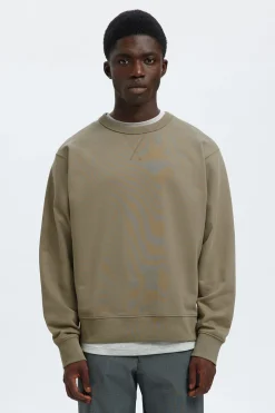 Selected Sudadera 100% algodón orgánico Verde Clearance