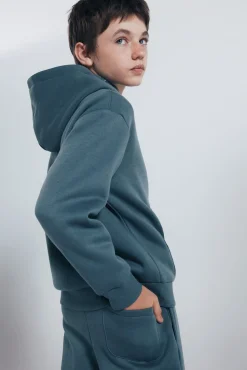 Springfield Kids Sudadera abierta con capucha niño azul Sale