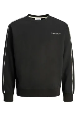 Jack & Jones Sudadera básica cuello redondo negro