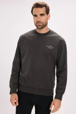 Jack & Jones Sudadera básica estampado Gris oscuro Discount