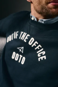 OOTO Sudadera caja logo Azul marino Hot