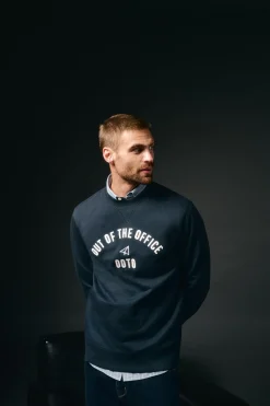 OOTO Sudadera caja logo Azul marino Hot