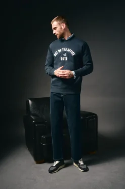 OOTO Sudadera caja logo Azul marino Hot