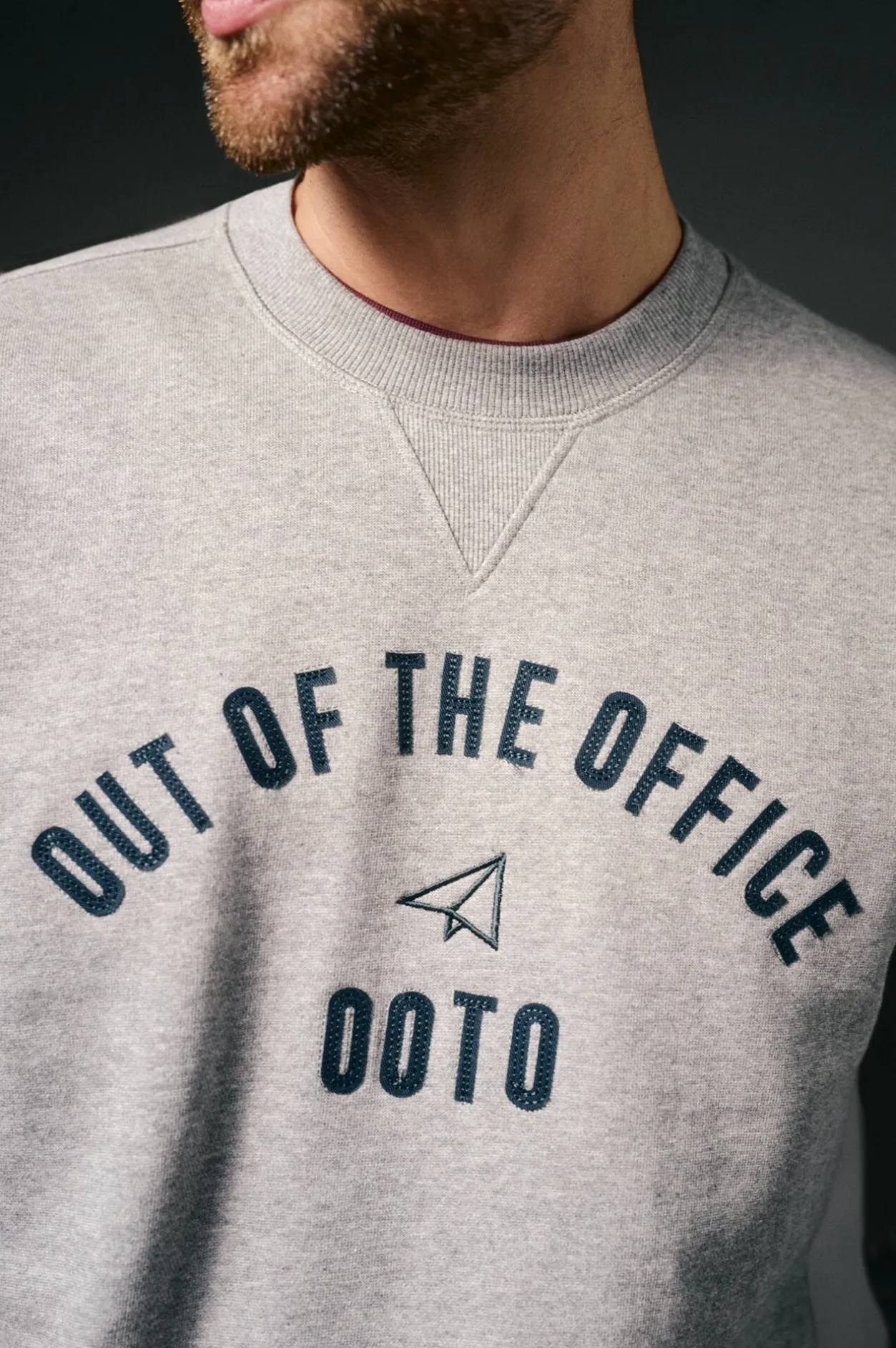 OOTO Sudadera caja logo Gris New